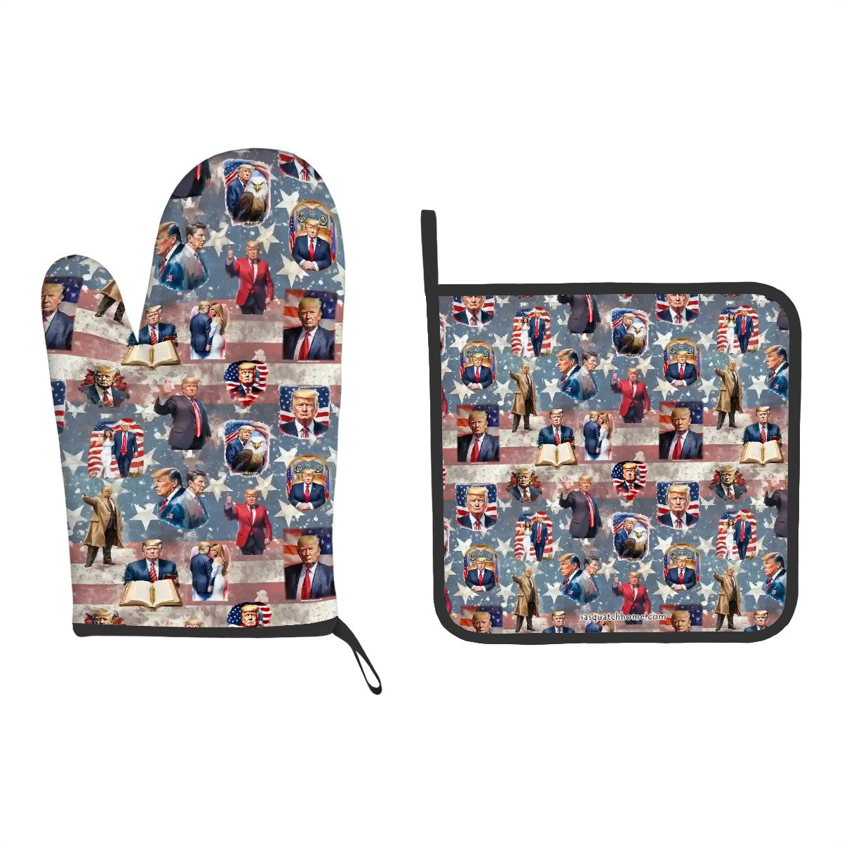 Donald Trump, MAGA 2-Piece Pot Holders And Oven Mitt Set