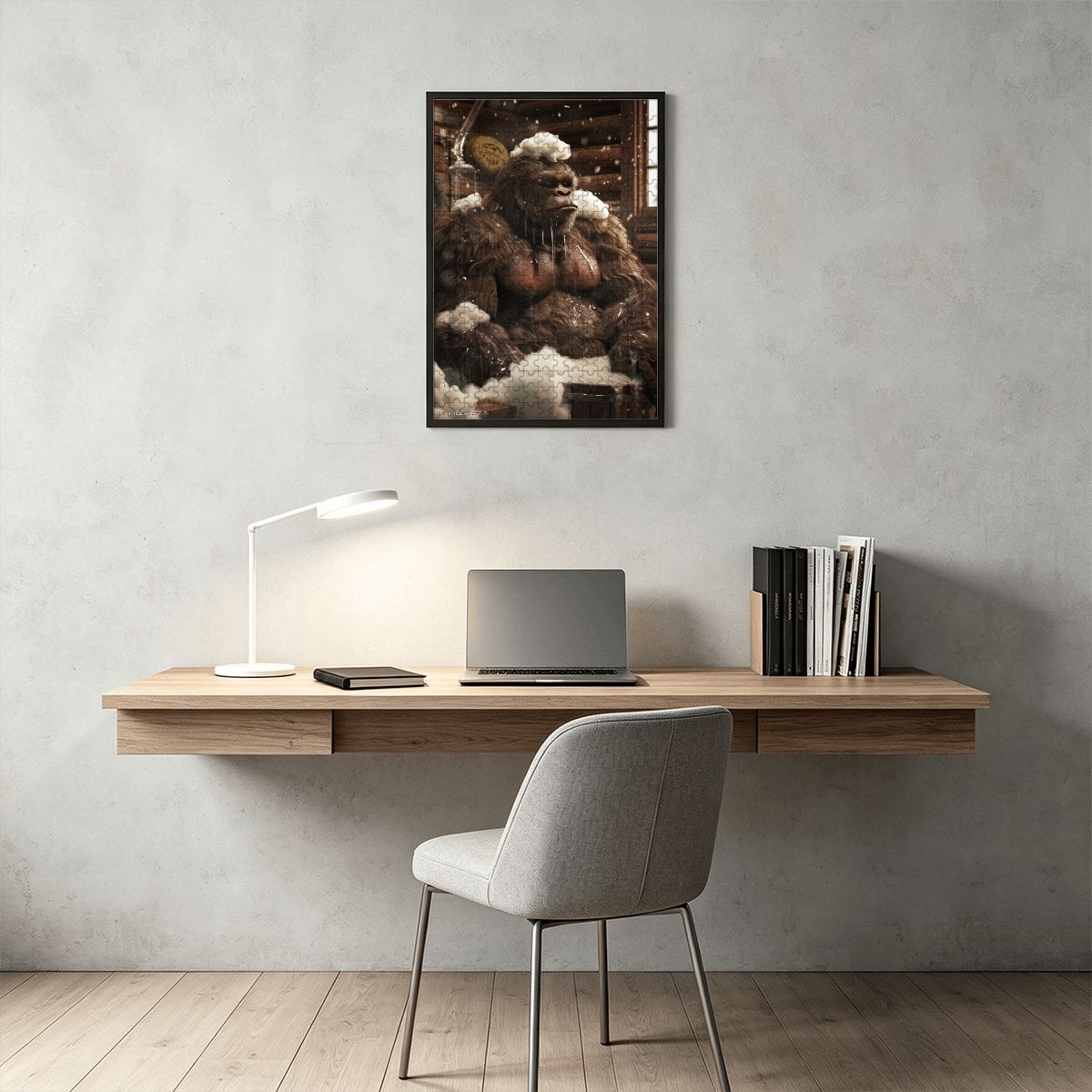 Sasquatch Bath 300pcs Wooden Vertical Jigsaw Puzzle