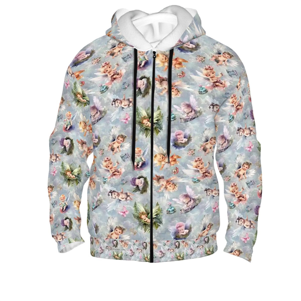6 Fairy Designs Adult Zip Up Hoodie