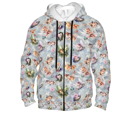 6 Fairy Designs Adult Zip Up Hoodie