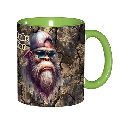 Sarcastic Sasquatch Collection, 11.2 Oz Ceramic Coffee Mug- Don't Mistake