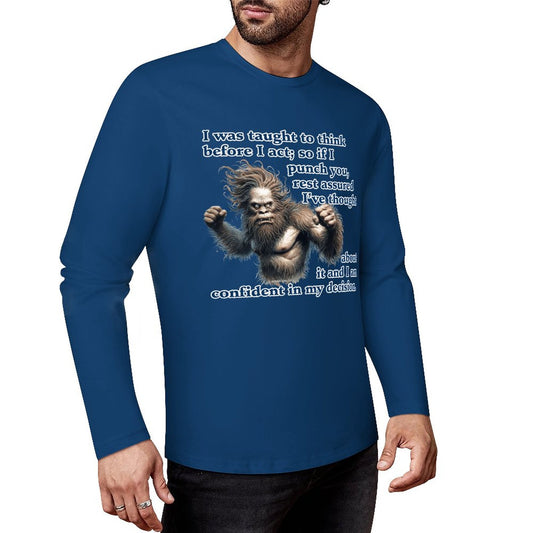 Bigfoot - Sasquatch Cotton Unisex Long Sleeve T-shirt
