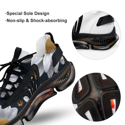 Sasquatch "smell the flowers" Men Custom Basketball Shoes with Breathable Fabric F68