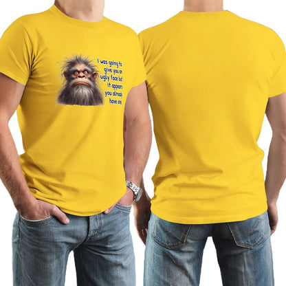 "I was going to give you..." Short Sleeve Cotton T-shirt Men