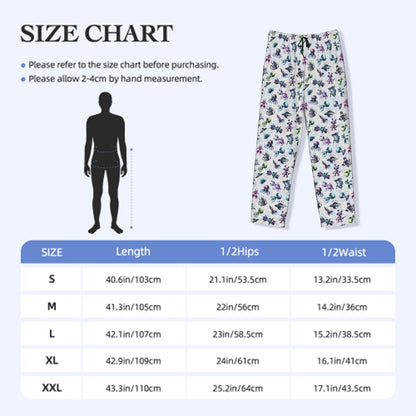 6 Alien Designs, Men’s Polyester, Drawstring, Pajama Pants