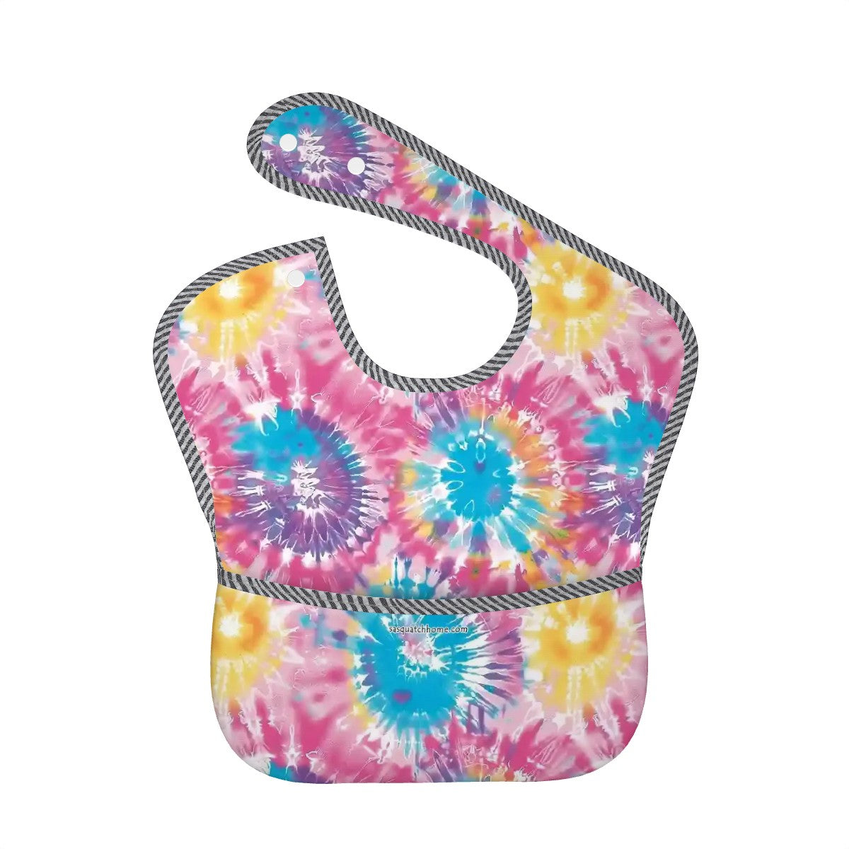 19 Tie Dye Designs, Waterproof Baby Bibs w/ Pocket