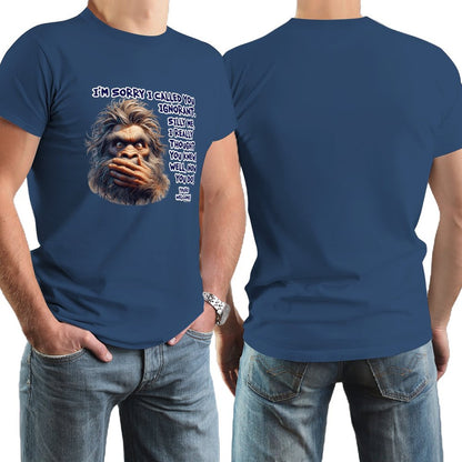 "I'm sorry I called you ignorant..", Bigfoot, Sasquatch, Cotton Short Sleeve Tshirt