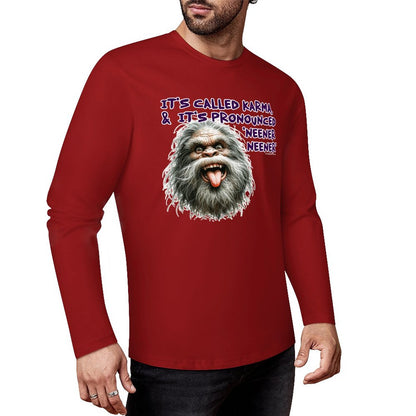Bigfoot - Sasquatch Cotton Unisex Long Sleeve T-shirt