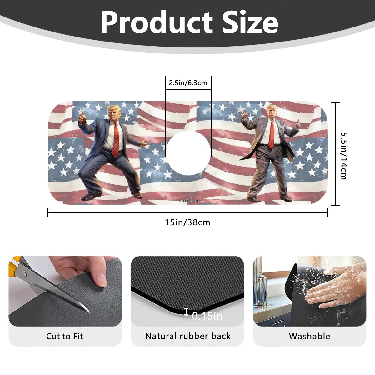 Donald Trump Dancing, Faucet Mat