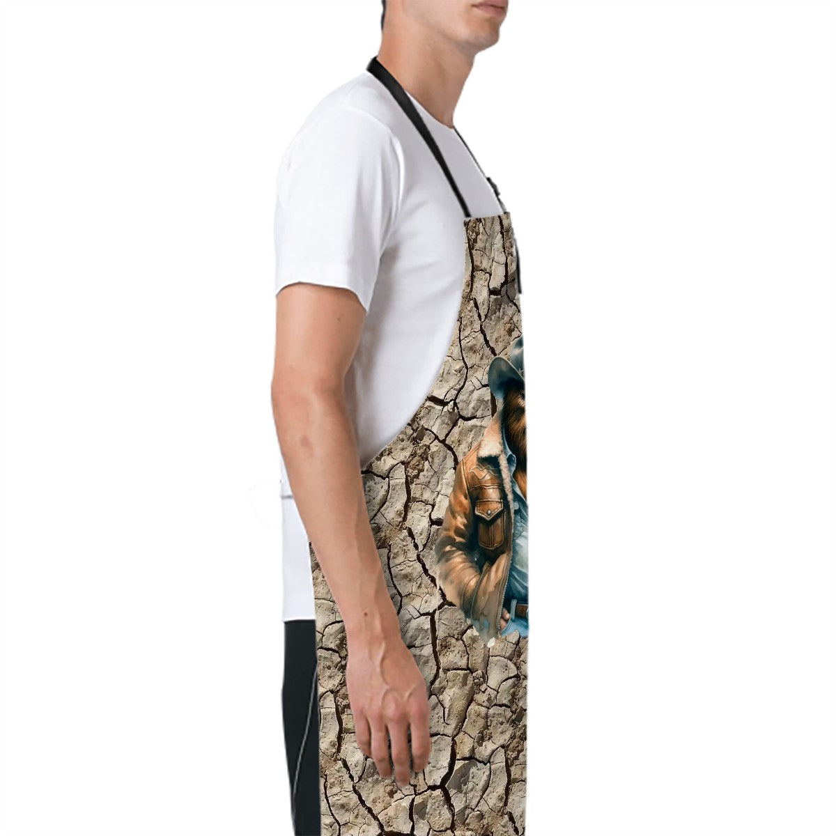 Cowboy Bigfoot, Sasquatch, Waterproof Apron with Pockets