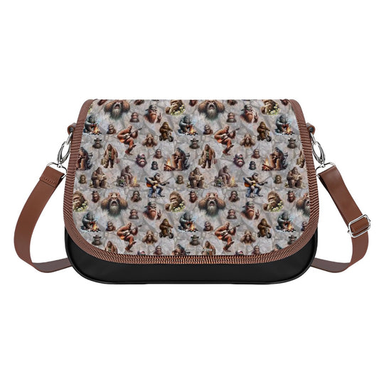20 Bigfoot / Sasquatch Designs, Leather Shoulder Bag / Purse