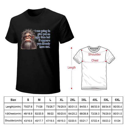 "I was going to give you..." Short Sleeve Cotton T-shirt Men
