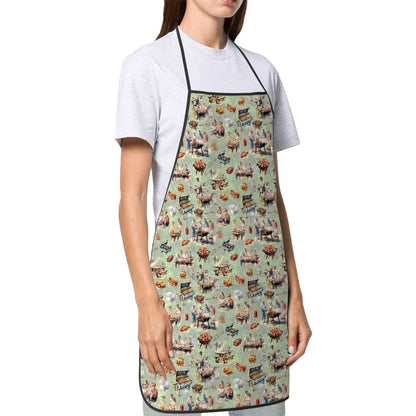 Waterproof apron with pockets - 20 Awesome Designs, Smurf, Dragon, Goth, Zombies, Alice in Wonderland + More