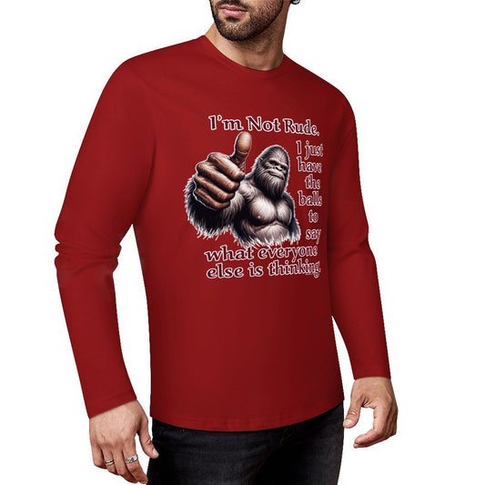 Bigfoot - Sasquatch Cotton Unisex Long Sleeve T-shirt