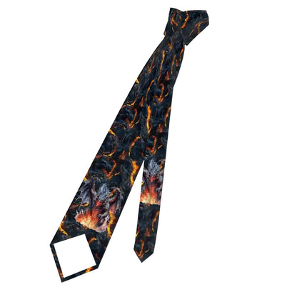 Dragon & Lava, Silky Polyester Dapper Neck Tie