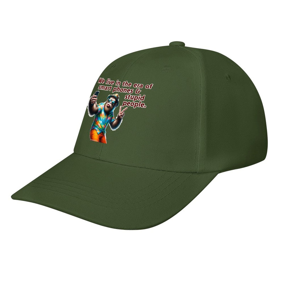 Bigfoot, Sasquatch “We live in the era..", Baseball Cap – 8 Colors