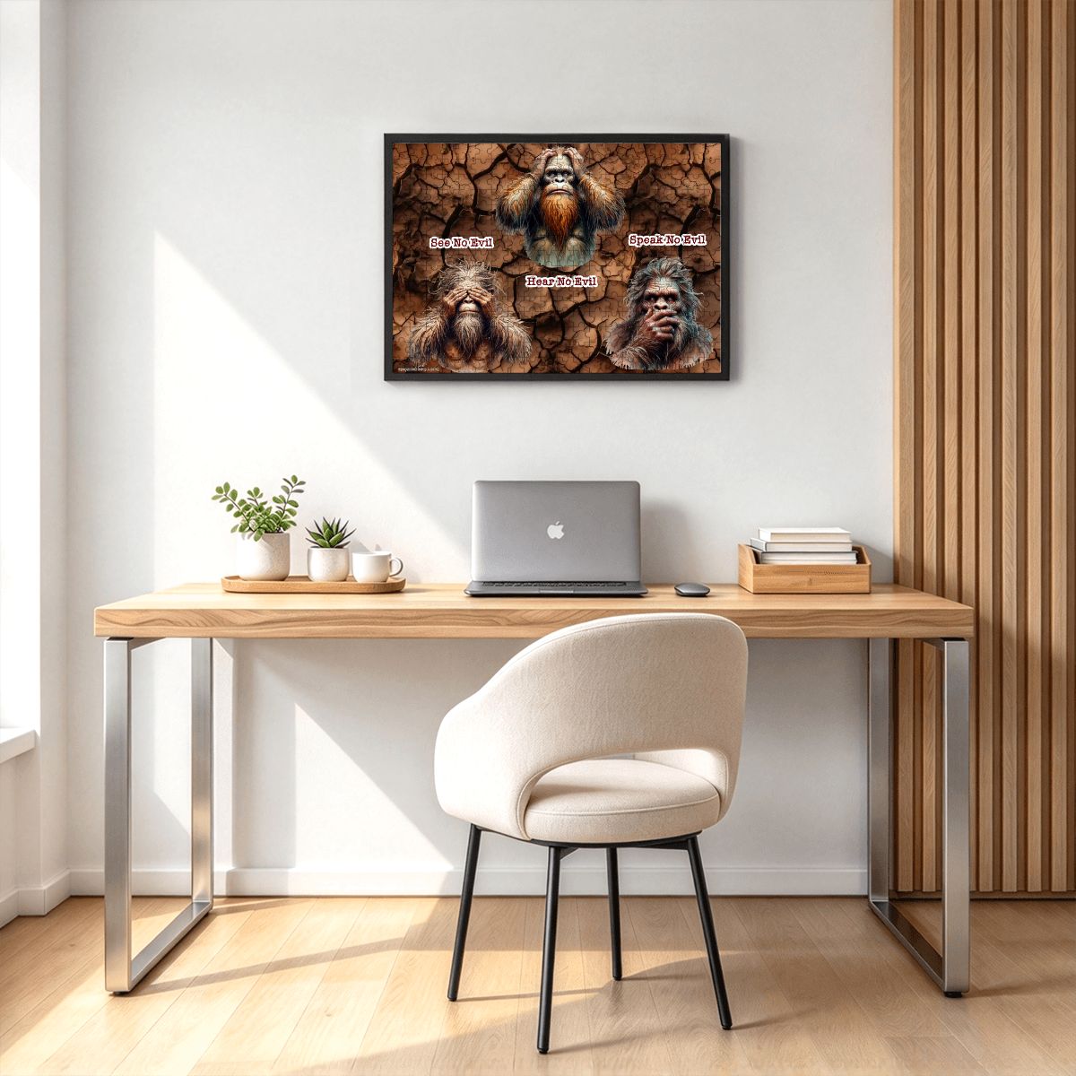 Sasquatch "See no evil...." 300pcs Horizontal Wooden Jigsaw Puzzles