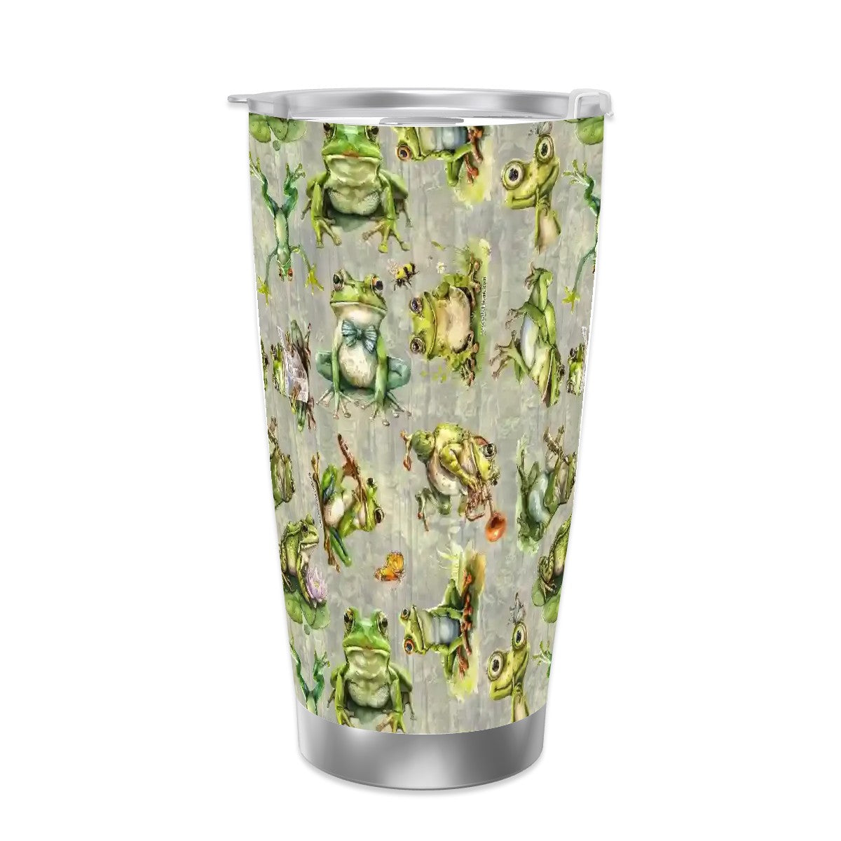 Themed 20 oz Travel Coffee Mug w/ Straw & Brush Options