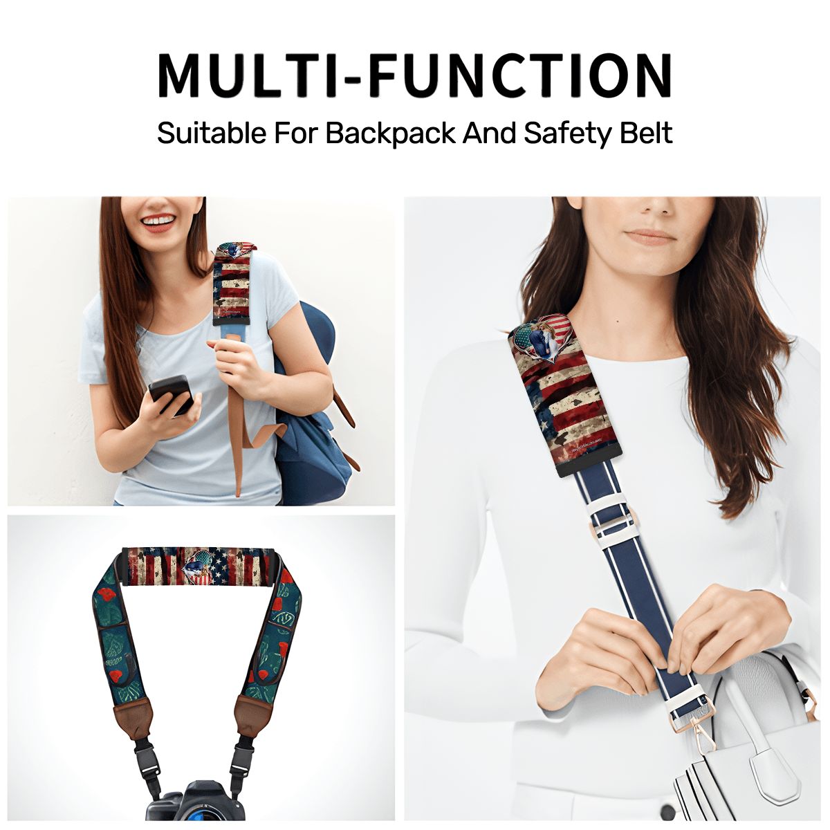 Donald & Melania Trump, Seat Belt Cover Pad For Adults 2 Pcs