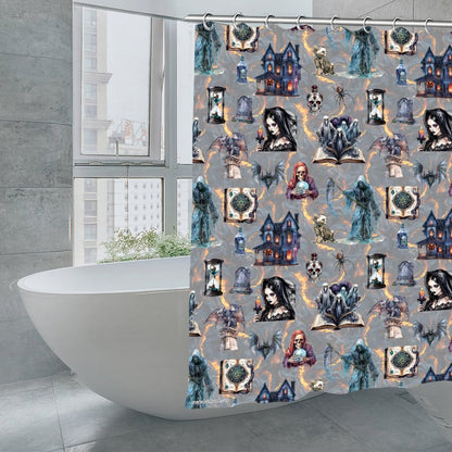 20 Misc Designs, Waterproof Polyester Shower Curtain – Made in the USA – 70.8x70.8”