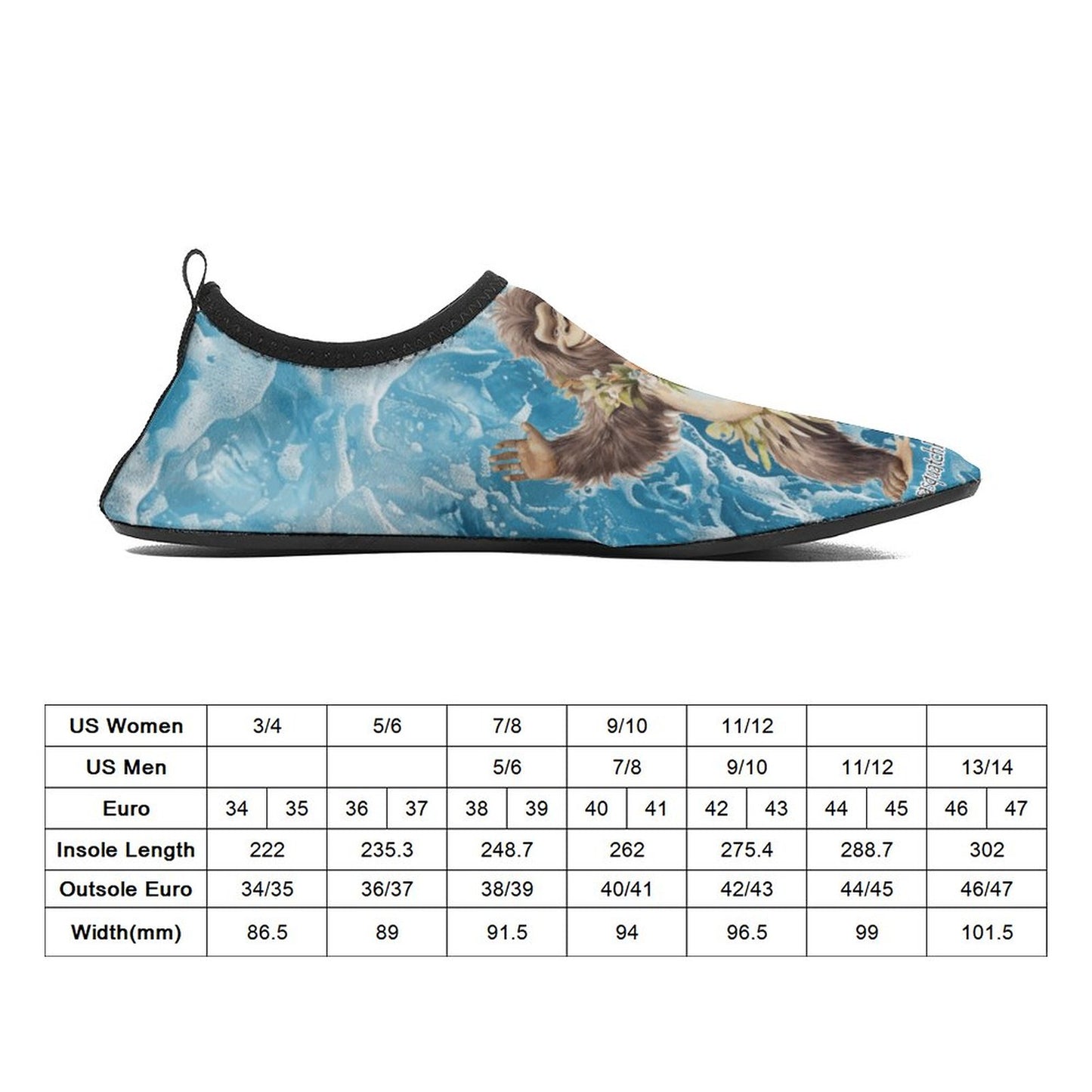 Hula Beach Sasquatch Quick Dry Water Shoes for Beach, Pool and Water Activities