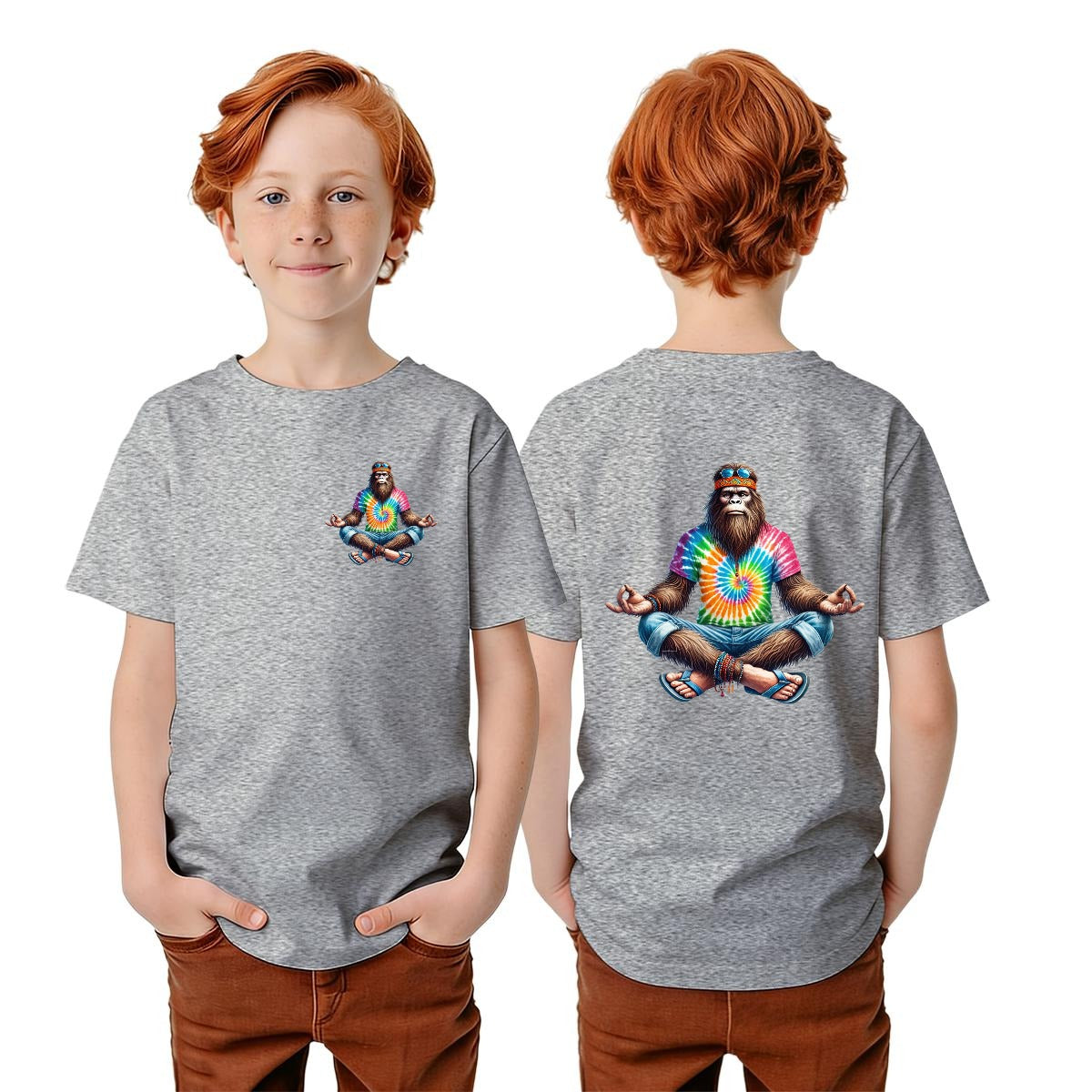 Bigfoot Sasquatch Designs, Kid’s Double Sided Gildan 5000B T Shirt