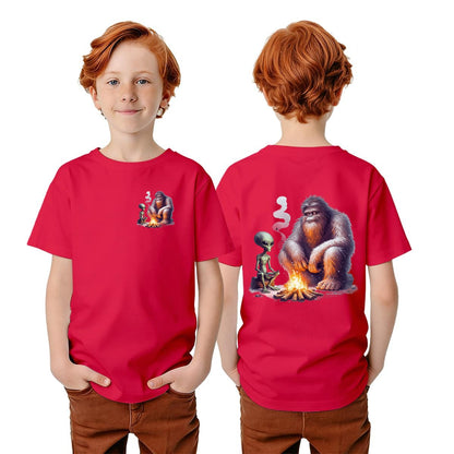 Bigfoot Sasquatch Designs, Kid’s Double Sided Gildan 5000B T Shirt