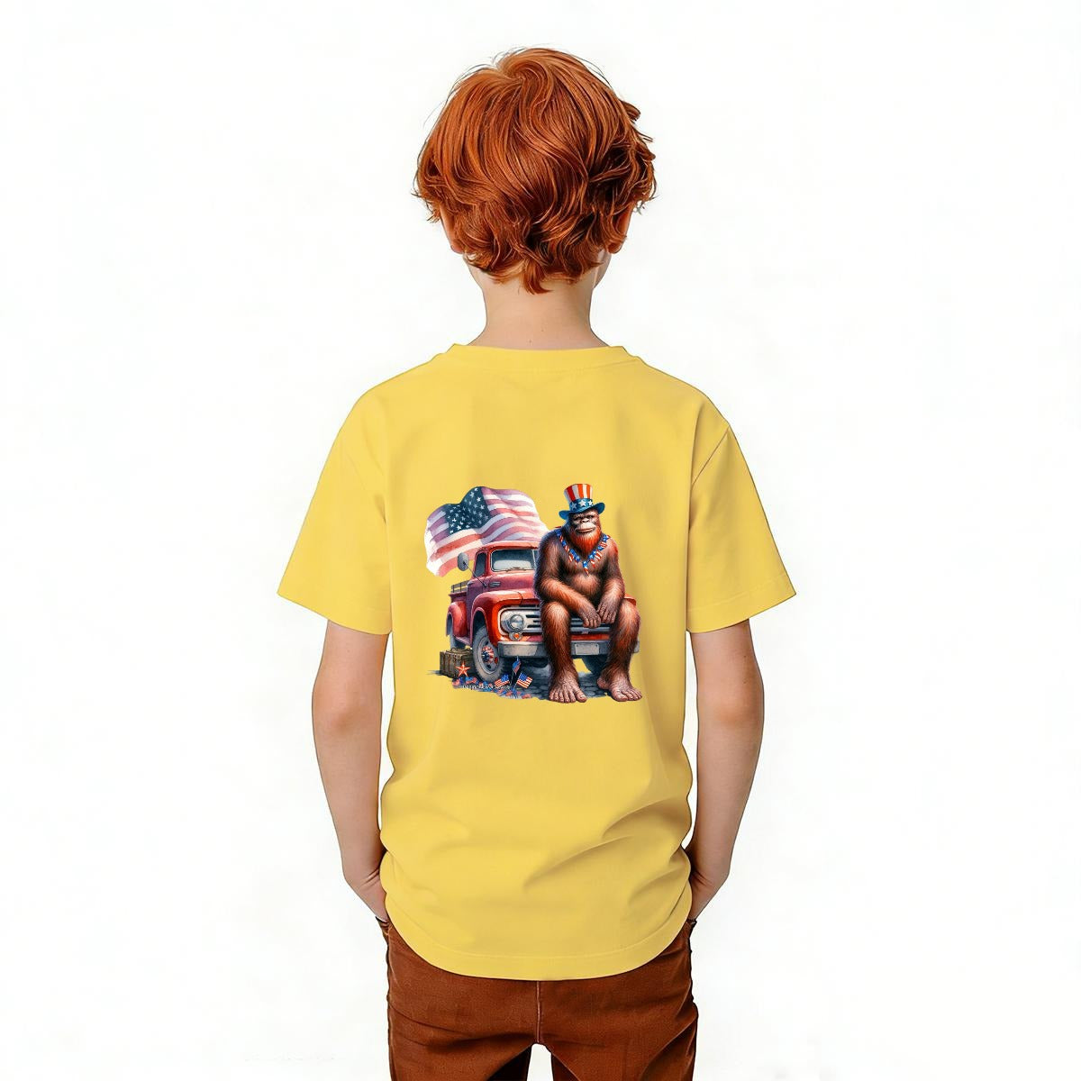 Bigfoot Sasquatch Designs, Kid’s Double Sided Gildan 5000B T Shirt