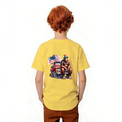 Bigfoot Sasquatch Designs, Kid’s Double Sided Gildan 5000B T Shirt