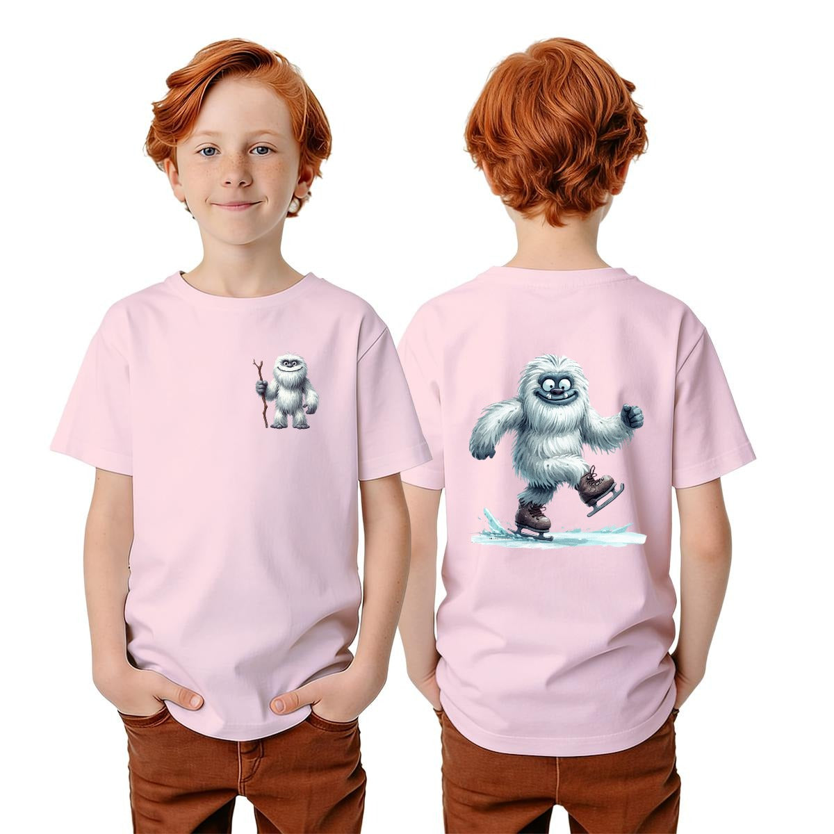 Bigfoot Sasquatch Designs, Kid’s Double Sided Gildan 5000B T Shirt