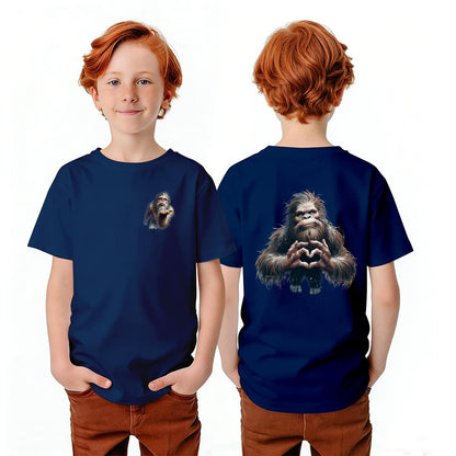 Bigfoot Sasquatch Designs, Kid’s Double Sided Gildan 5000B T Shirt