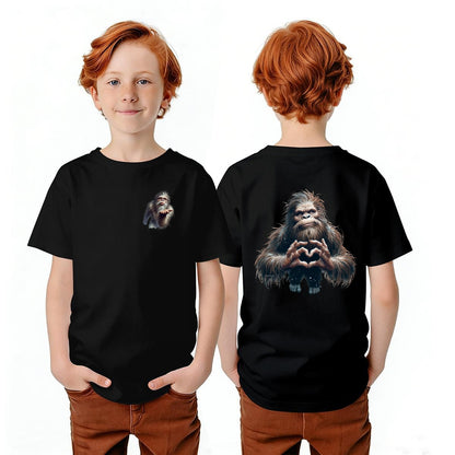 Bigfoot Sasquatch Designs, Kid’s Double Sided Gildan 5000B T Shirt