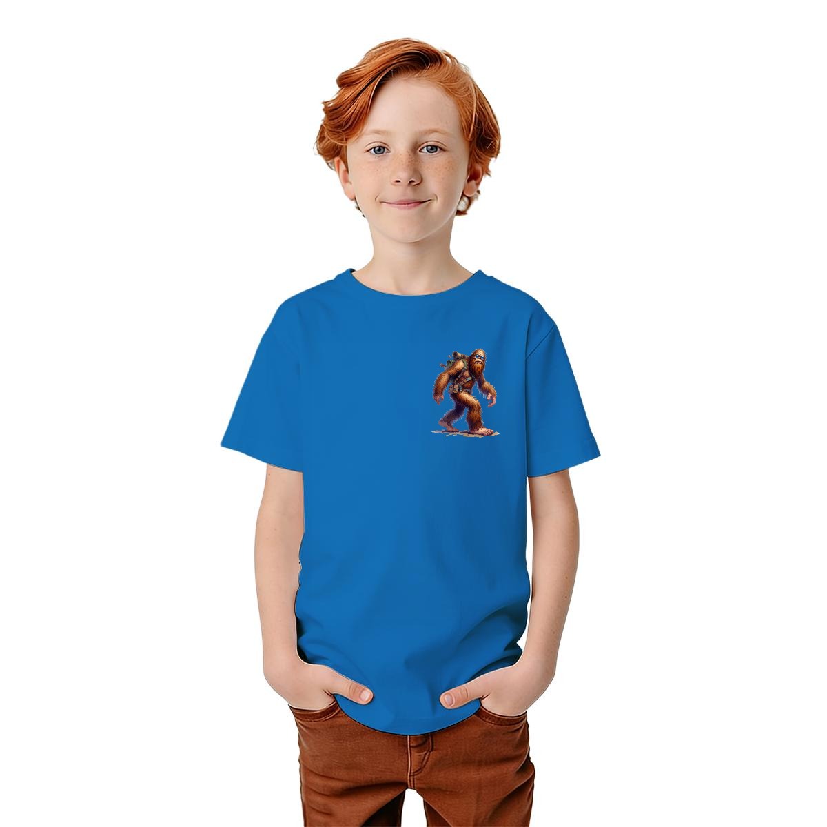 Bigfoot Sasquatch Designs, Kid’s Double Sided Gildan 5000B T Shirt