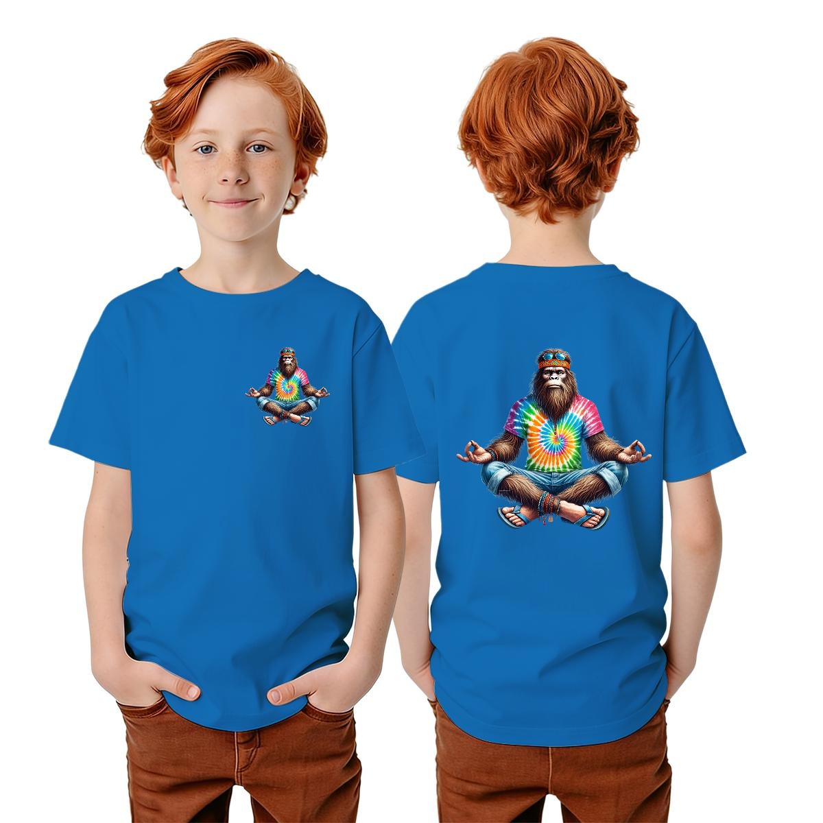 Bigfoot Sasquatch Designs, Kid’s Double Sided Gildan 5000B T Shirt