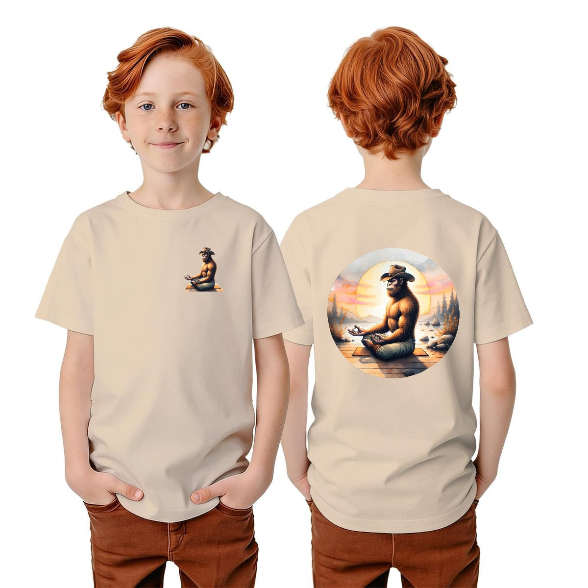 Bigfoot Sasquatch Designs, Kid’s Double Sided Gildan 5000B T Shirt