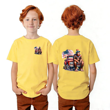 Bigfoot Sasquatch Designs, Kid’s Double Sided Gildan 5000B T Shirt