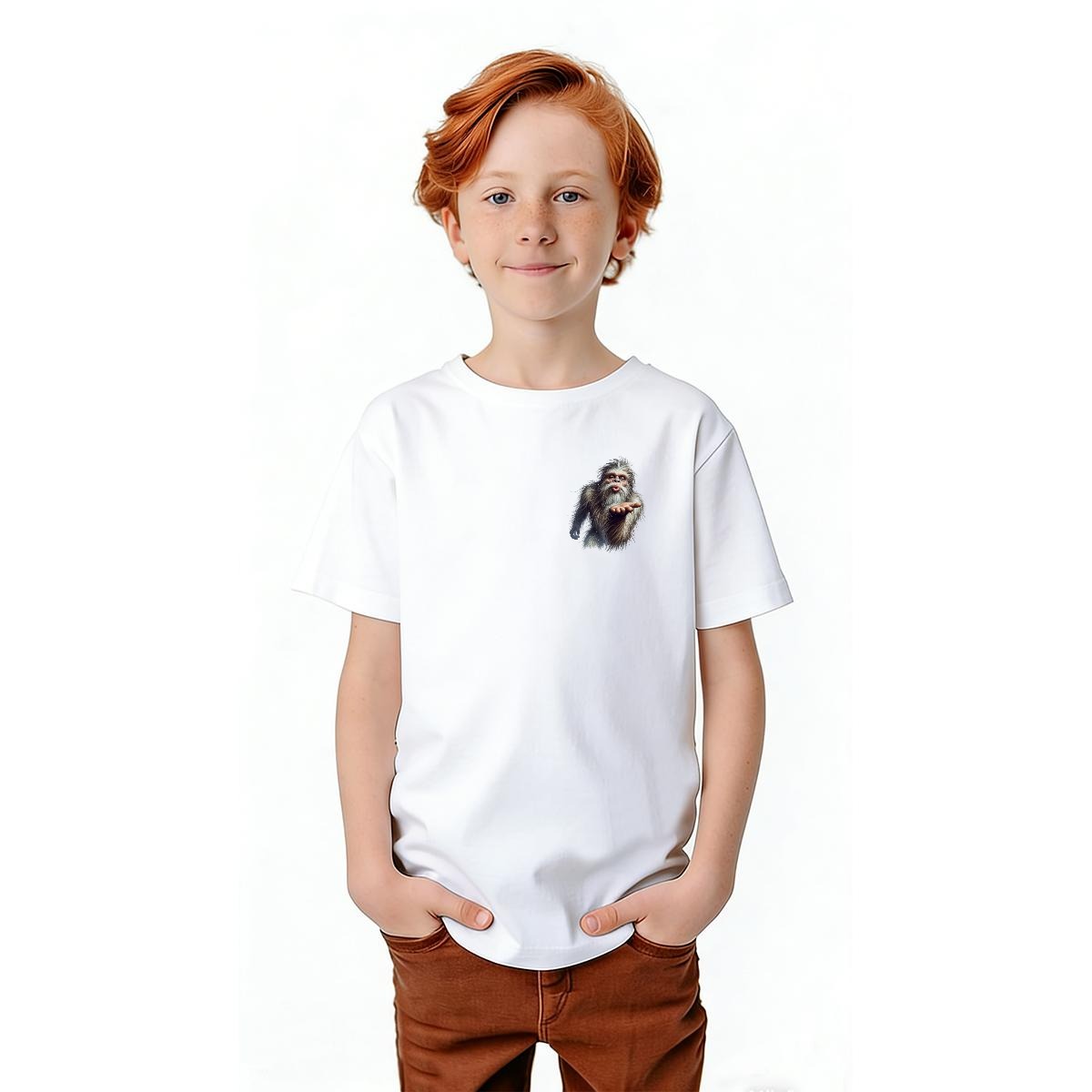 Bigfoot Sasquatch Designs, Kid’s Double Sided Gildan 5000B T Shirt