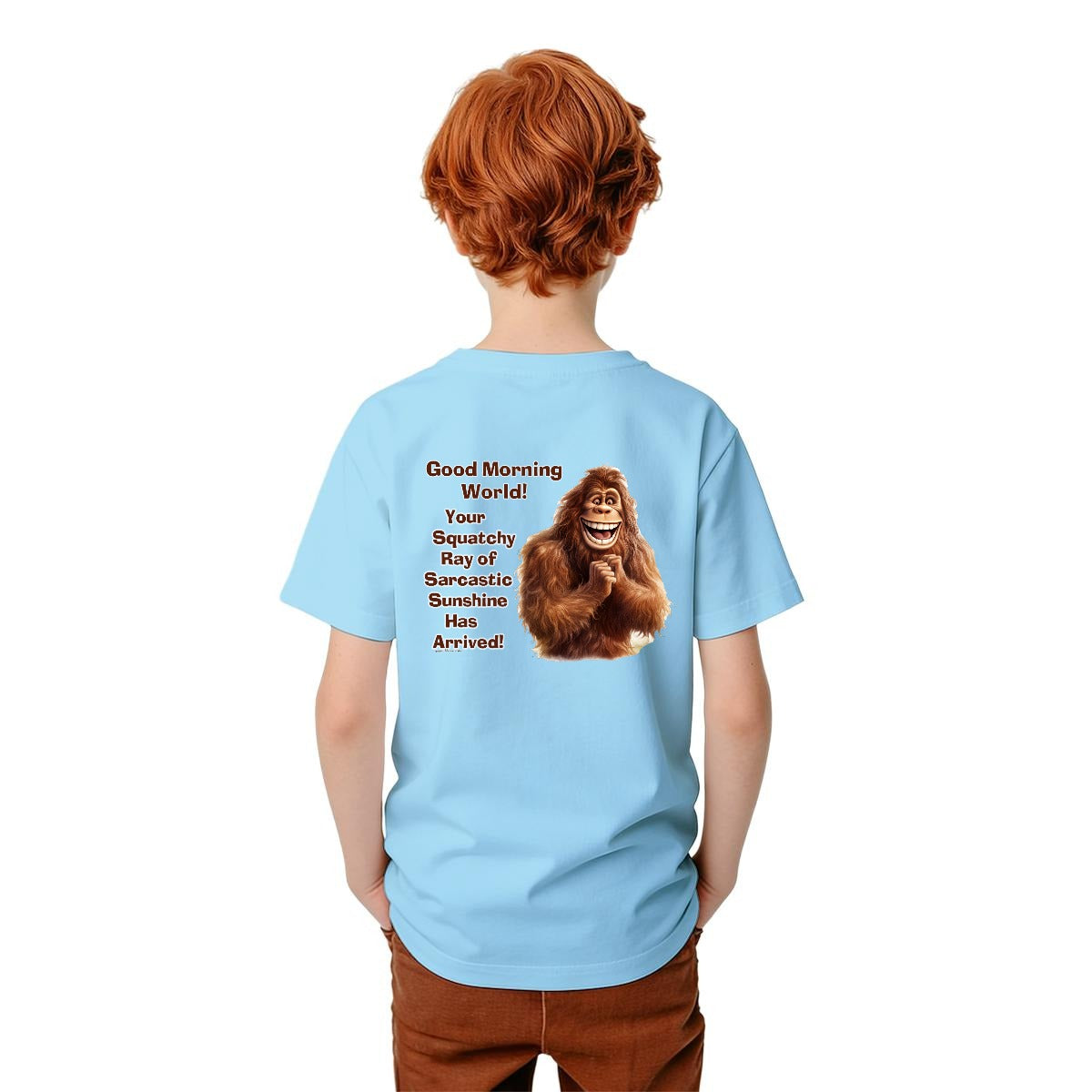 Bigfoot Sasquatch Designs, Kid’s Double Sided Gildan 5000B T Shirt