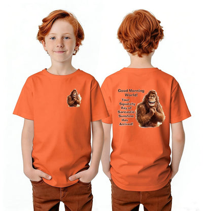 Bigfoot Sasquatch Designs, Kid’s Double Sided Gildan 5000B T Shirt