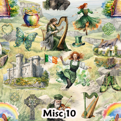 20 Misc Designs, Waterproof Polyester Shower Curtain – Made in the USA – 70.8x70.8”