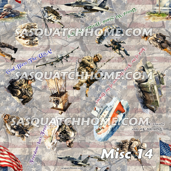 20 Misc Designs, Waterproof Polyester Shower Curtain – Made in the USA – 70.8x70.8”