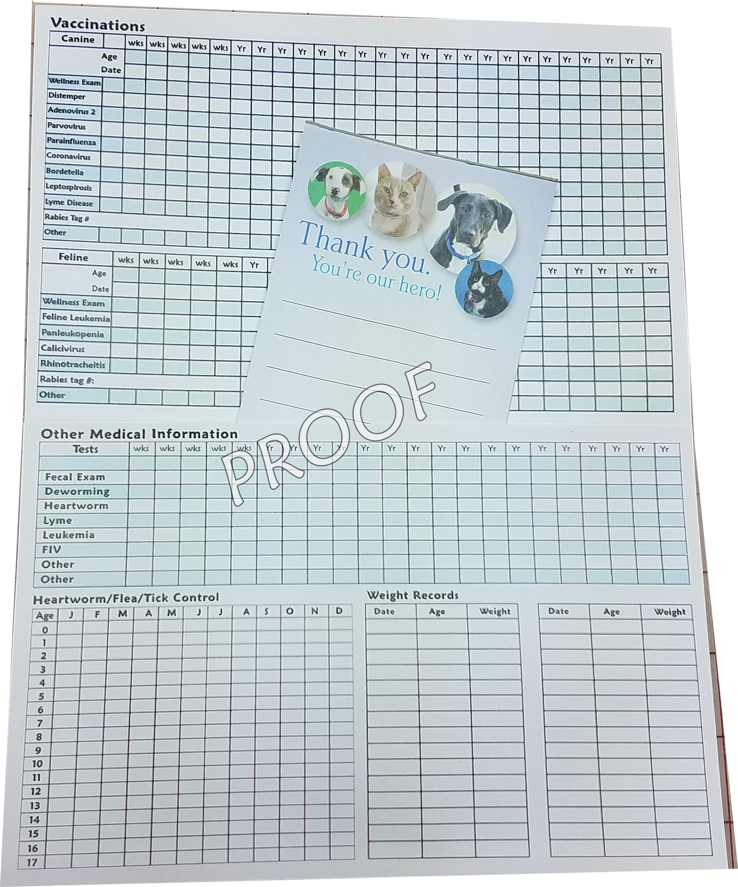 Fur Baby (Cats & Dogs) Medical Records