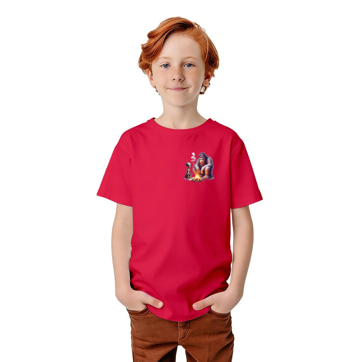 Bigfoot Sasquatch Designs, Kid’s Double Sided Gildan 5000B T Shirt