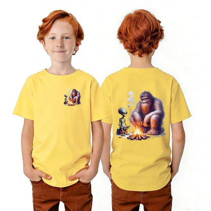Bigfoot Sasquatch Designs, Kid’s Double Sided Gildan 5000B T Shirt