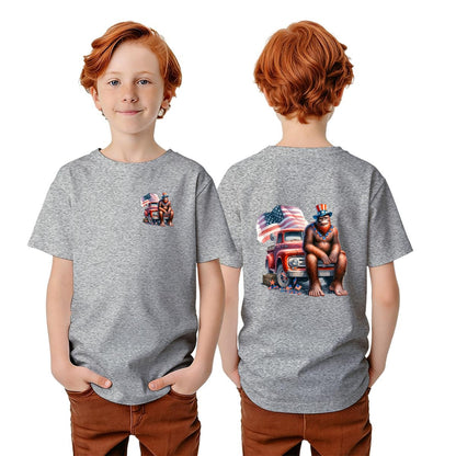 Bigfoot Sasquatch Designs, Kid’s Double Sided Gildan 5000B T Shirt
