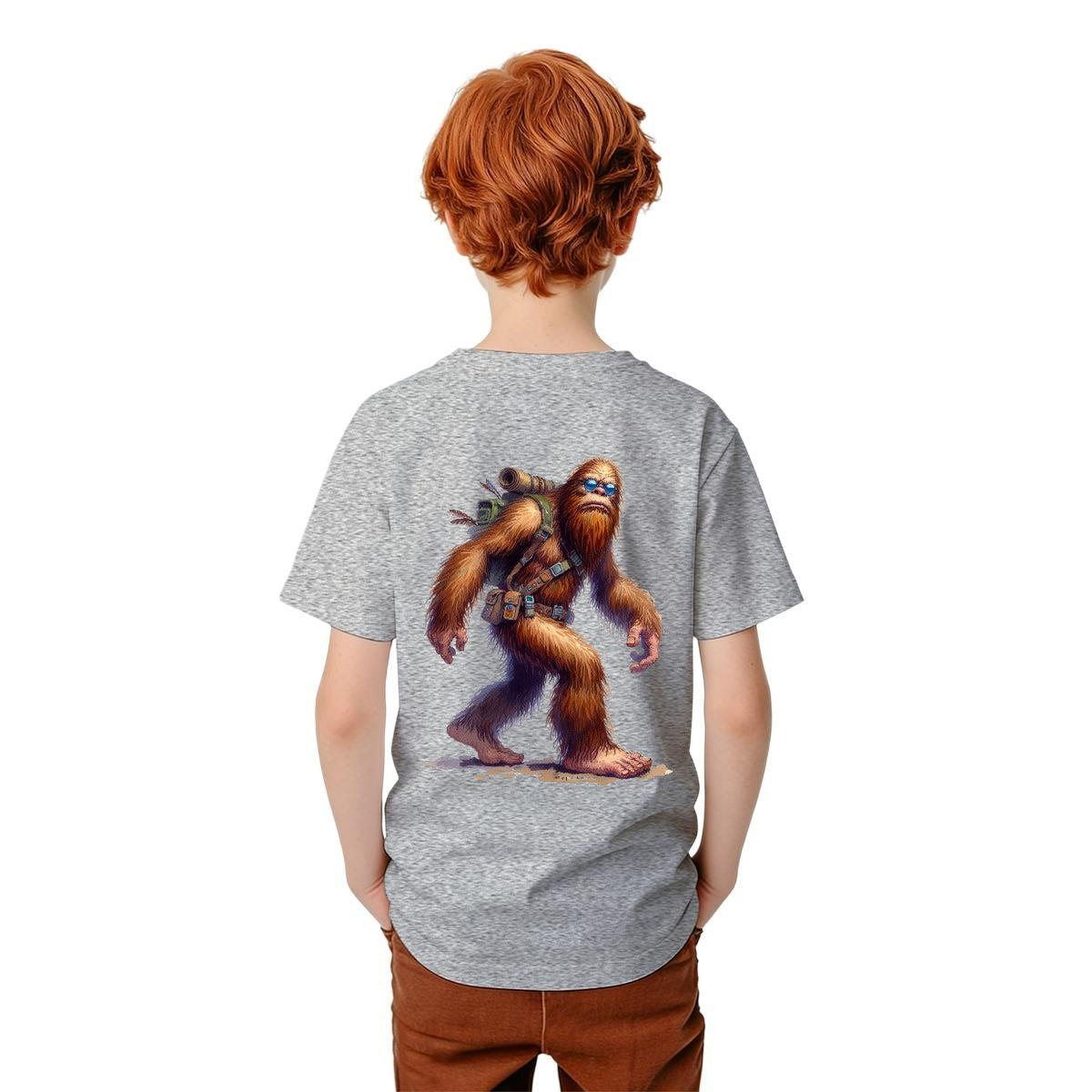 Bigfoot Sasquatch Designs, Kid’s Double Sided Gildan 5000B T Shirt