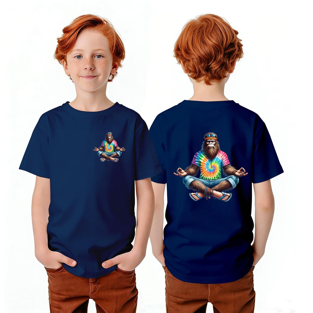 Bigfoot Sasquatch Designs, Kid’s Double Sided Gildan 5000B T Shirt