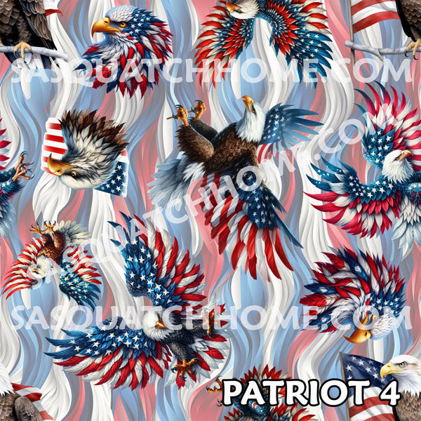 8 Patriot Designs, Set of 2 Front Auto Seat Cover