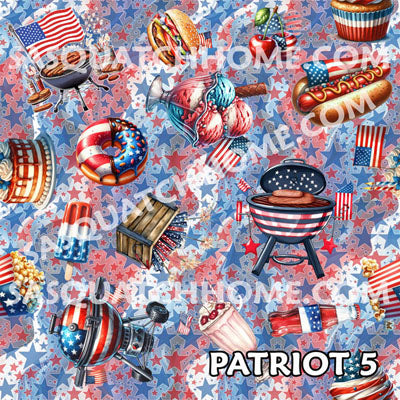 8 Patriot Designs, Square Table Lamp with USB Ports, Charger