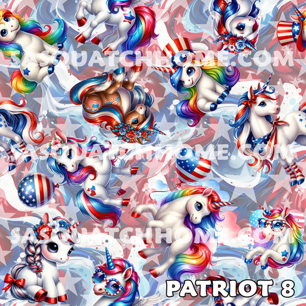 8 Patriot Designs, Set of 2 Front Auto Seat Cover